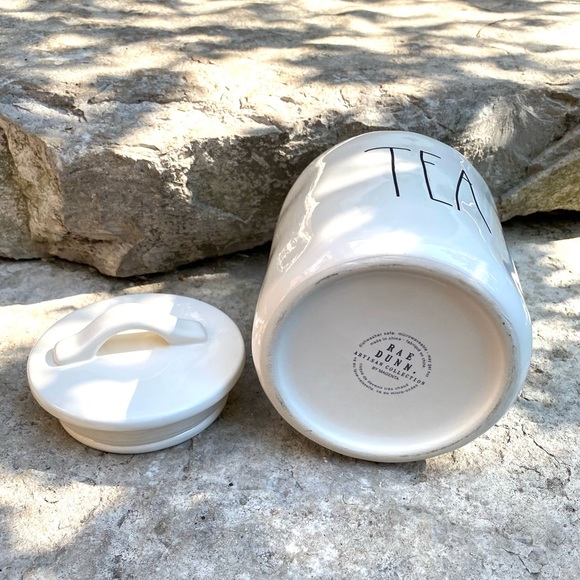 Rae Dunn TEA Large Letter Canister (Med Size) - Picture 6 of 6